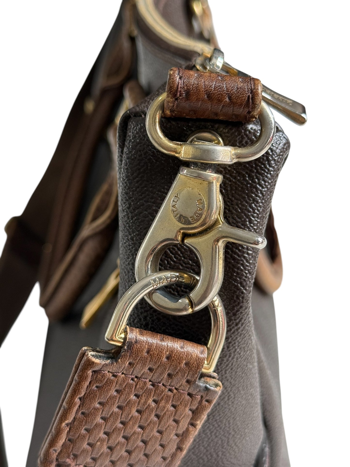 Orobianco Italy Brown Leather Tote Shoulder Bag