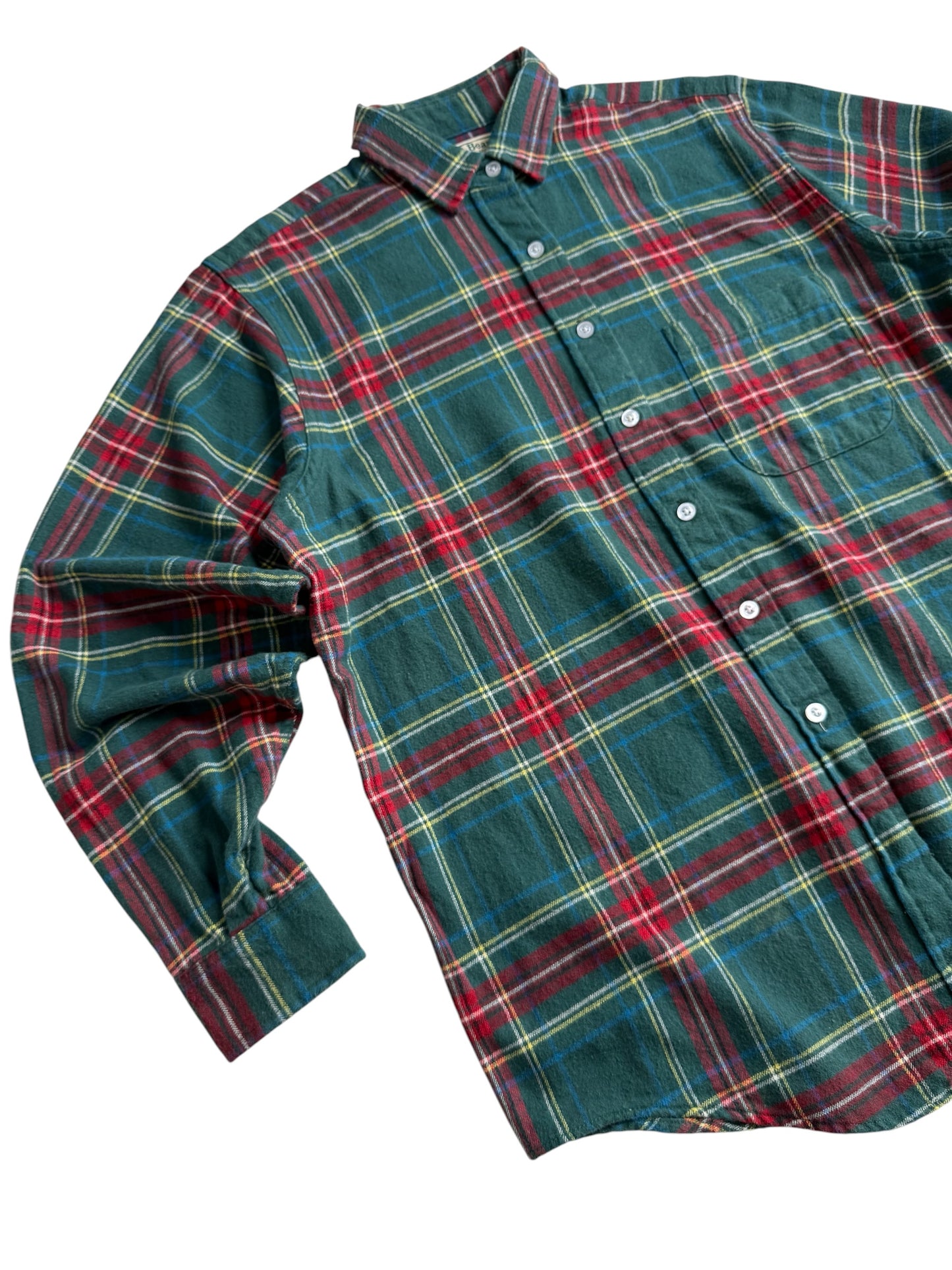 Vintage LL Bean Made in USA Plaid Flannel Shirt
