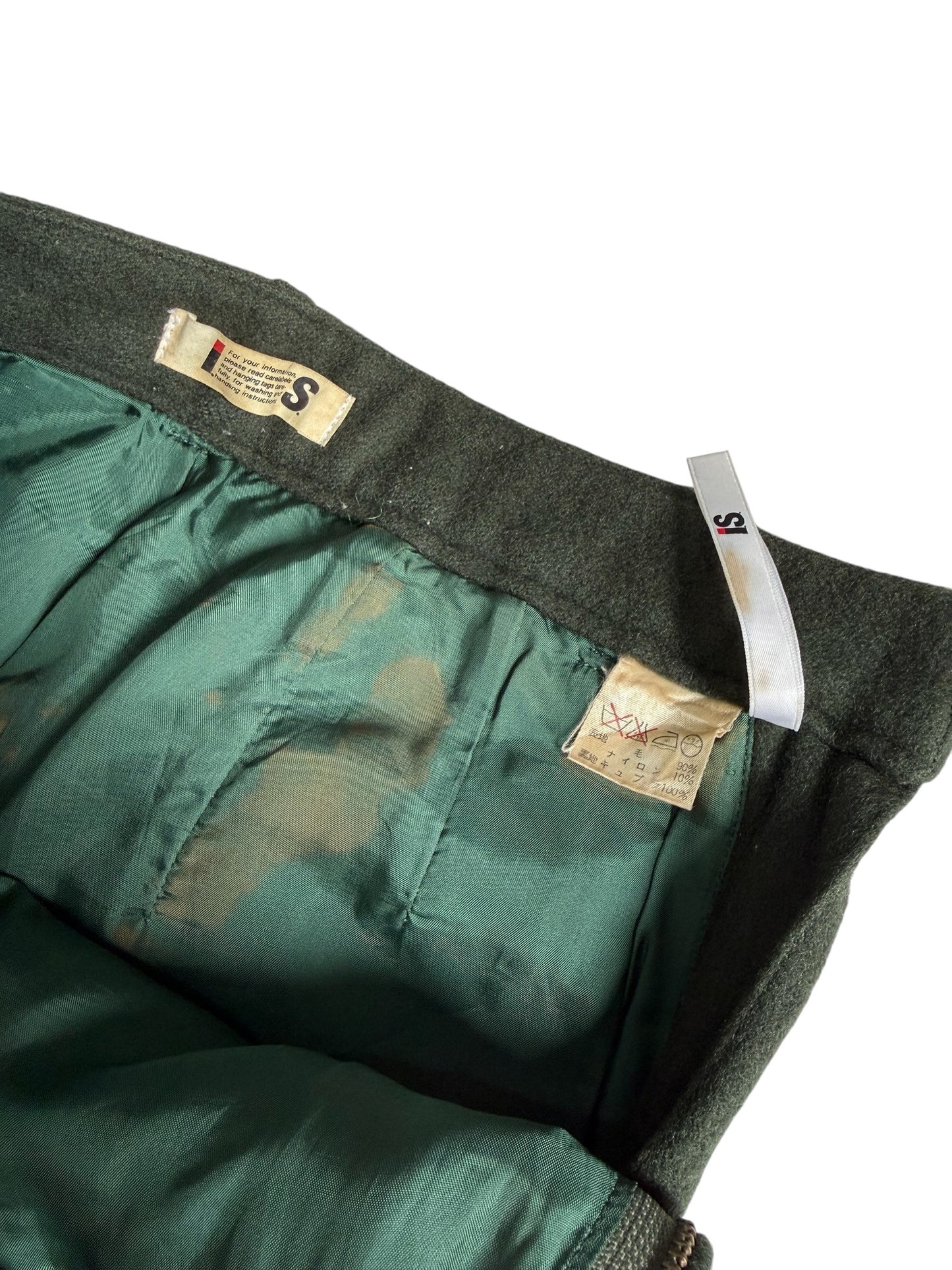Vintage Issey Miyake Wool Flannel Utility Trousers Made in Japan A/W 1989–1990