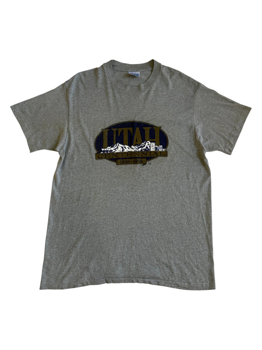 Vintage 90s Utah Centennial 1896-1996 Statehood Graphic Tshirt