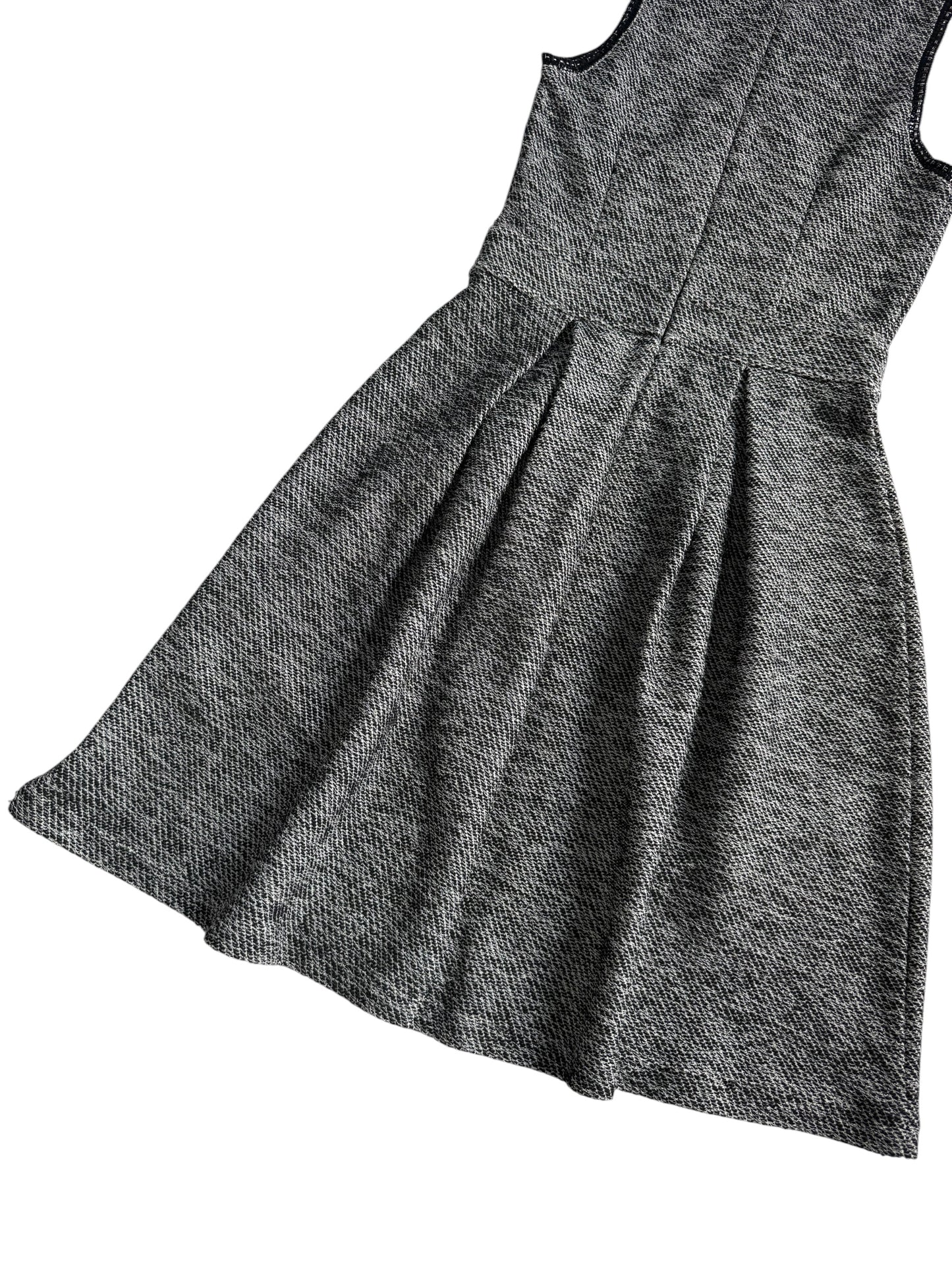 Max&Co Max Mara Black White Textured Knit Dress