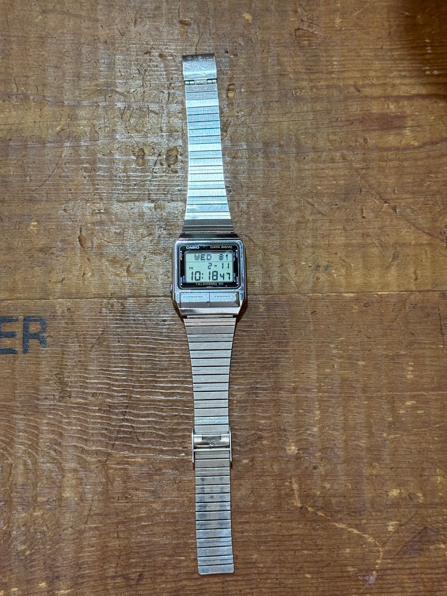 Vintage Casio DB-500 Japan Watch Junk Not Working For Parts