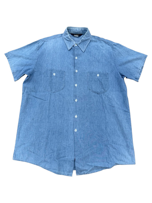 Vintage 1970s-80s OshKosh B’gosh Made in USA Chambray Work Shirt