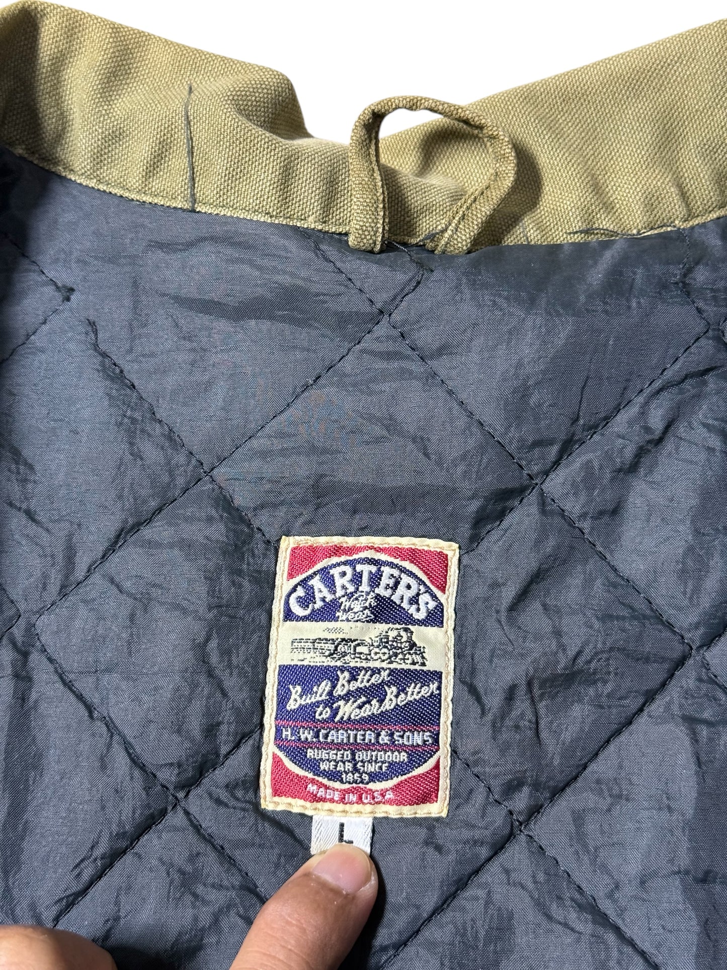 Vintage 1970s-80s Carter’s Quilted Workwear Jacket USA Made
