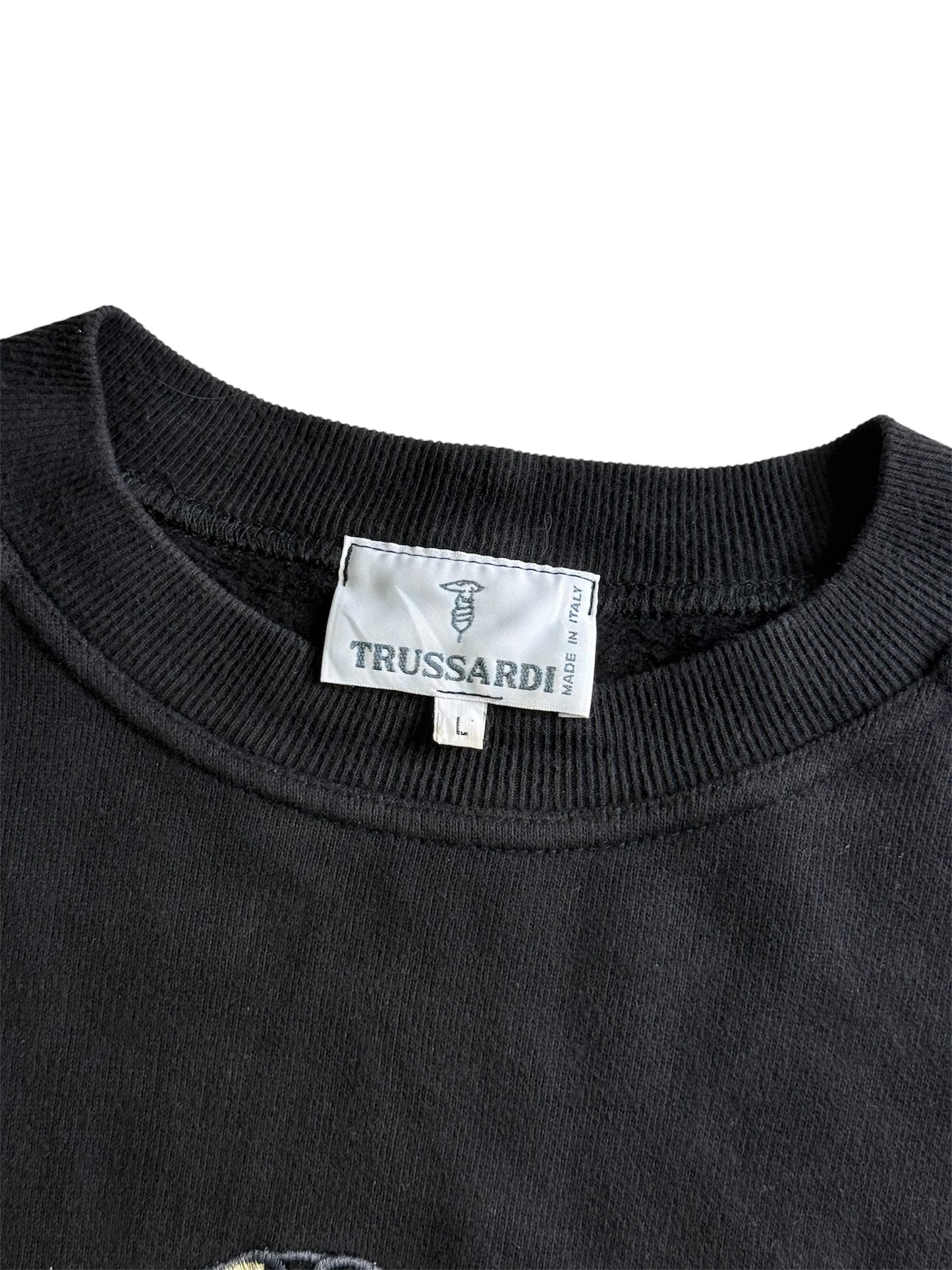Vintage Trussardi Made in Italy Embroidered Logo Sweatshirt