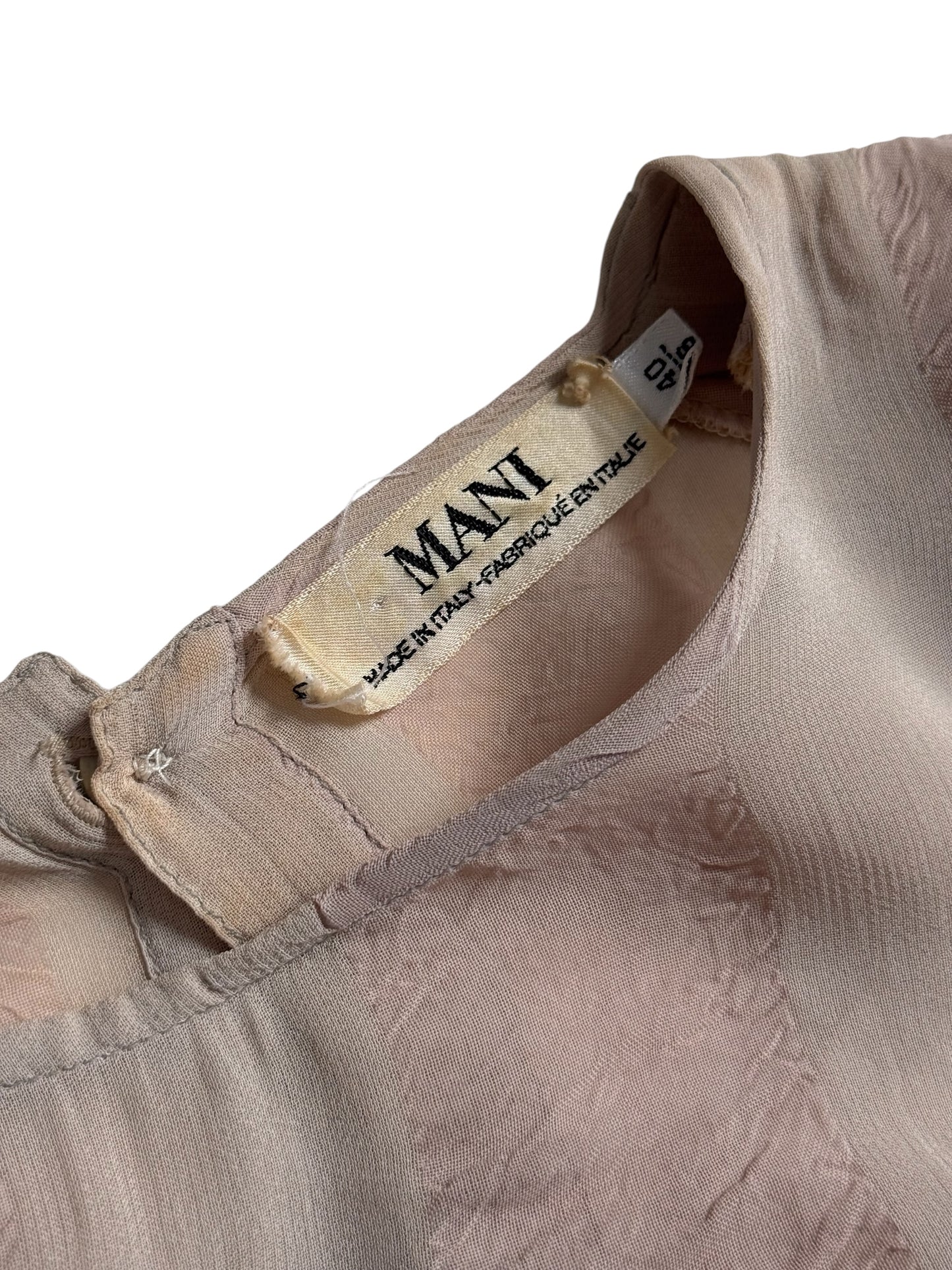 Vintage 1980s-90s MANI by Giorgio Armani Textured Rayon Blouse