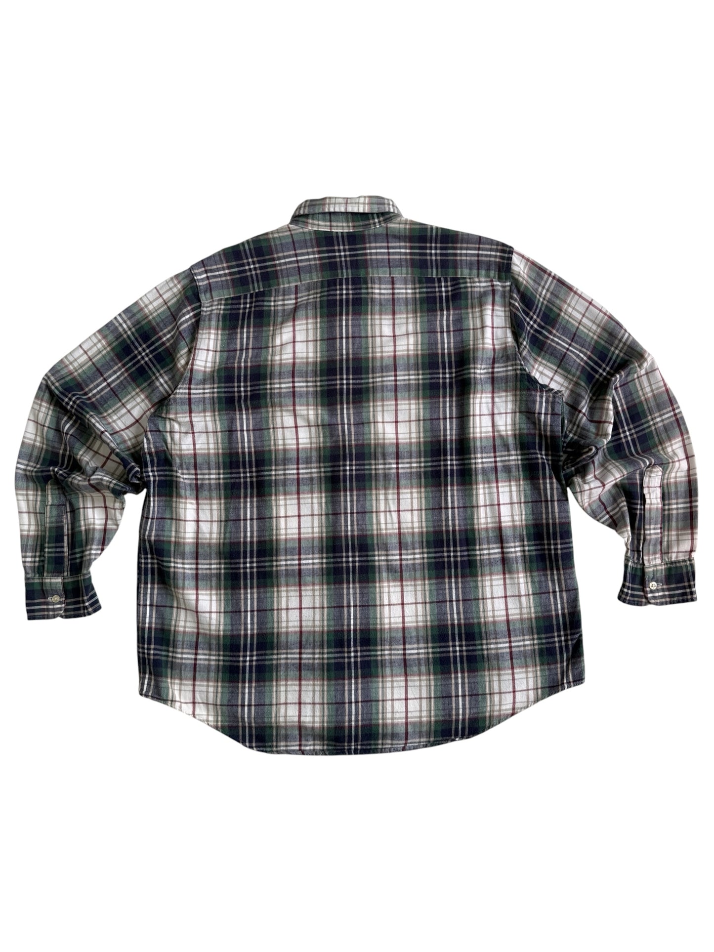 Vintage LL Bean Made in USA Plaid Flannel Shirt