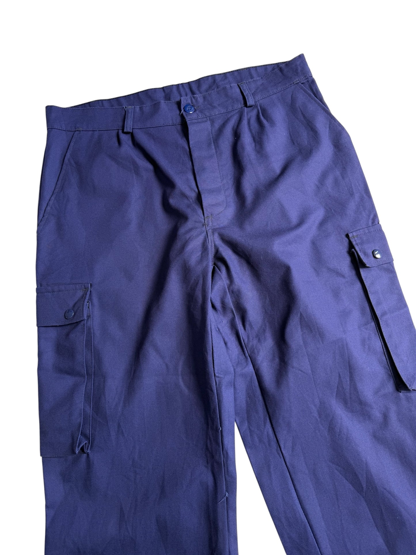 Vintage 1990s French Workwear Cargo Utility Pants