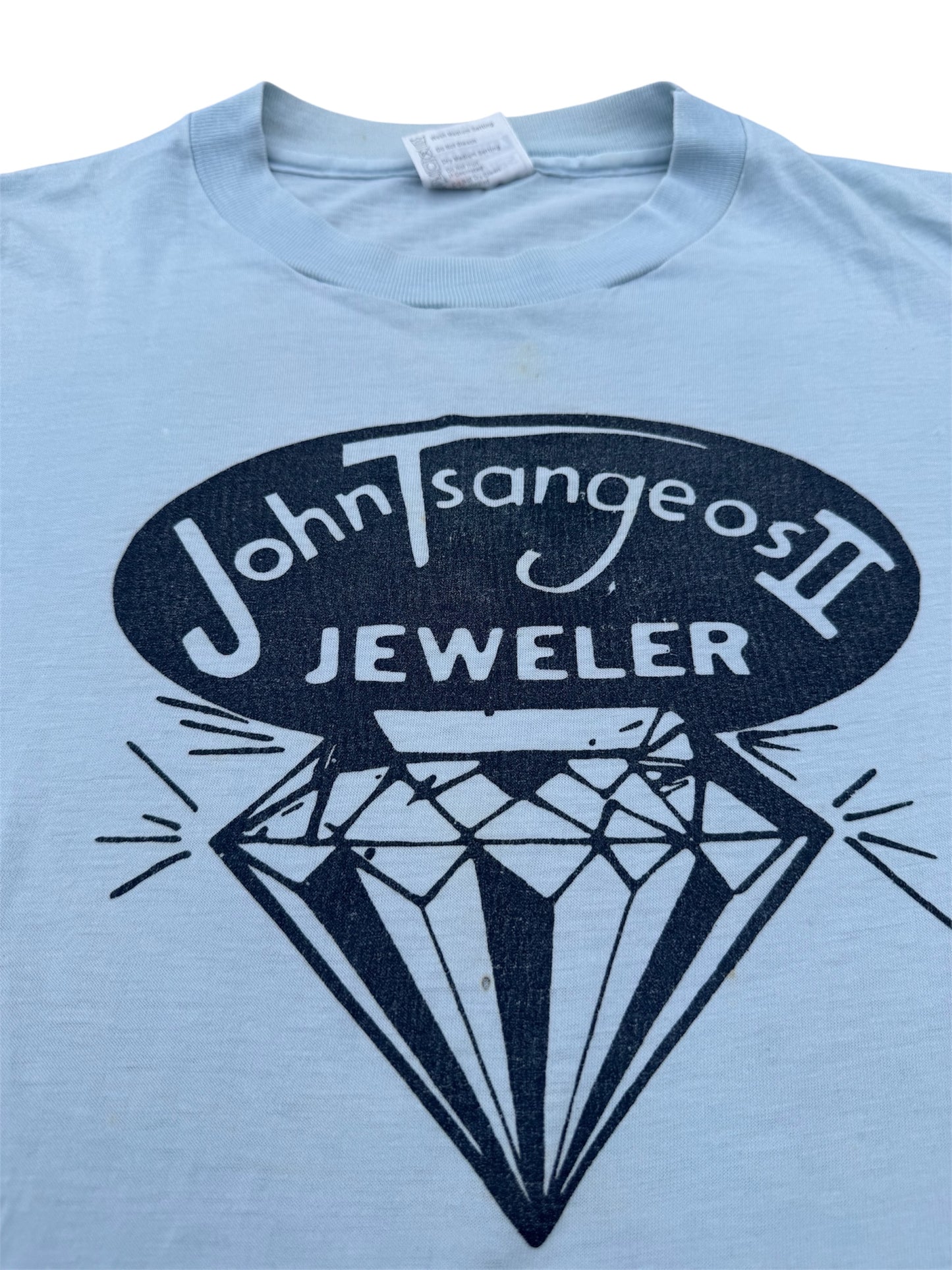 Vintage 1980s John Tsangeos II Jeweler Tshirt