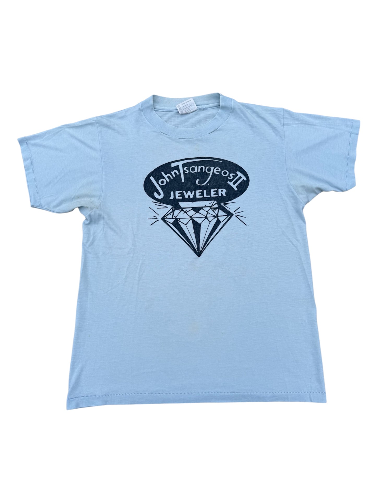 Vintage 1980s John Tsangeos II Jeweler Tshirt