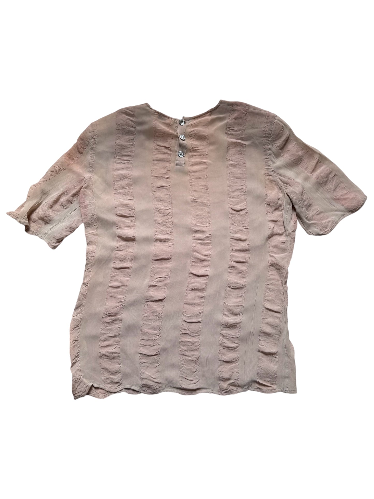 Vintage 1980s-90s MANI by Giorgio Armani Textured Rayon Blouse