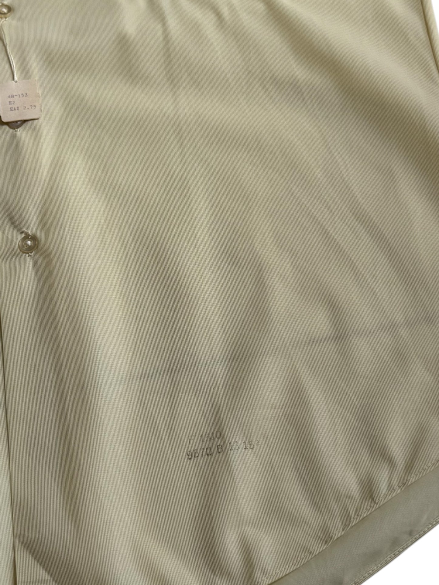 Vintage 1970s BVD Heva-Press Permanent Press Short Sleeve Shirt Deadstock NOS USA