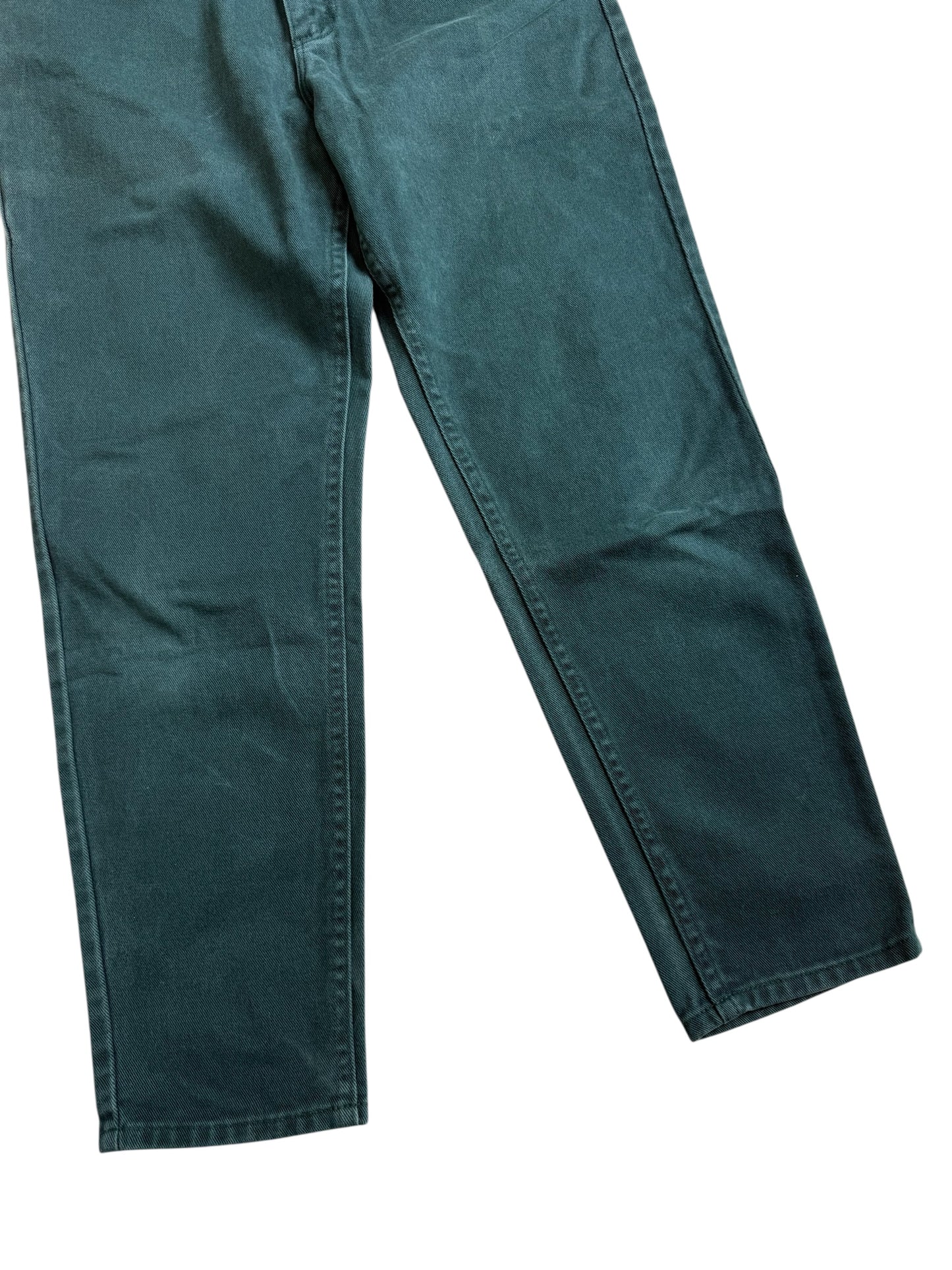 Vintage 1990s Lee High Waist Green Denim Jeans USA