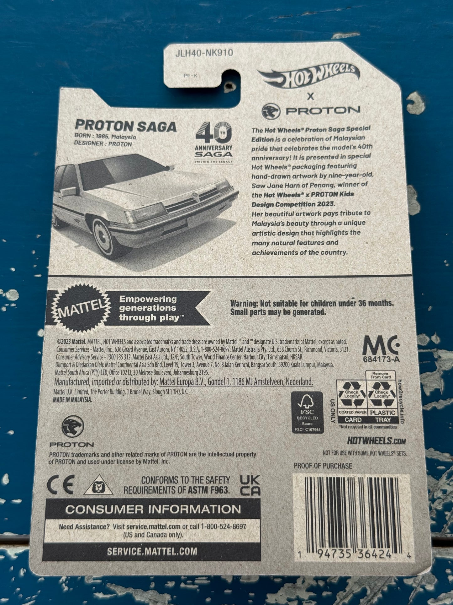 Hot Wheels Proton Saga Limited Edition