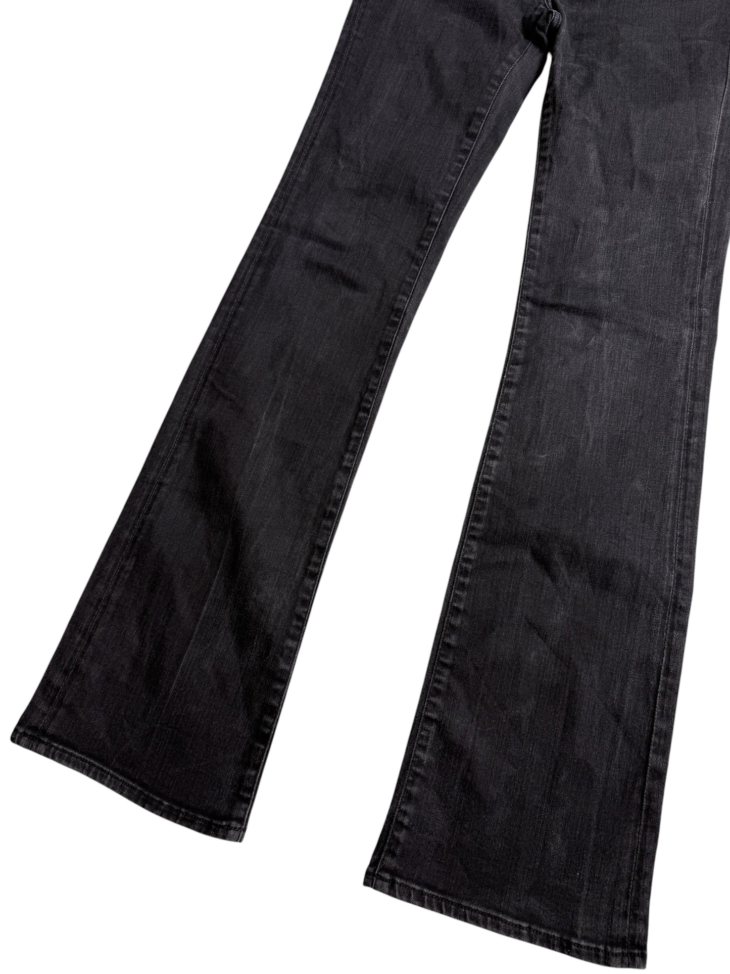 Vintage Y2K 7 For All Mankind Kimmie Bootcut Black Wash Jeans Made in Italy