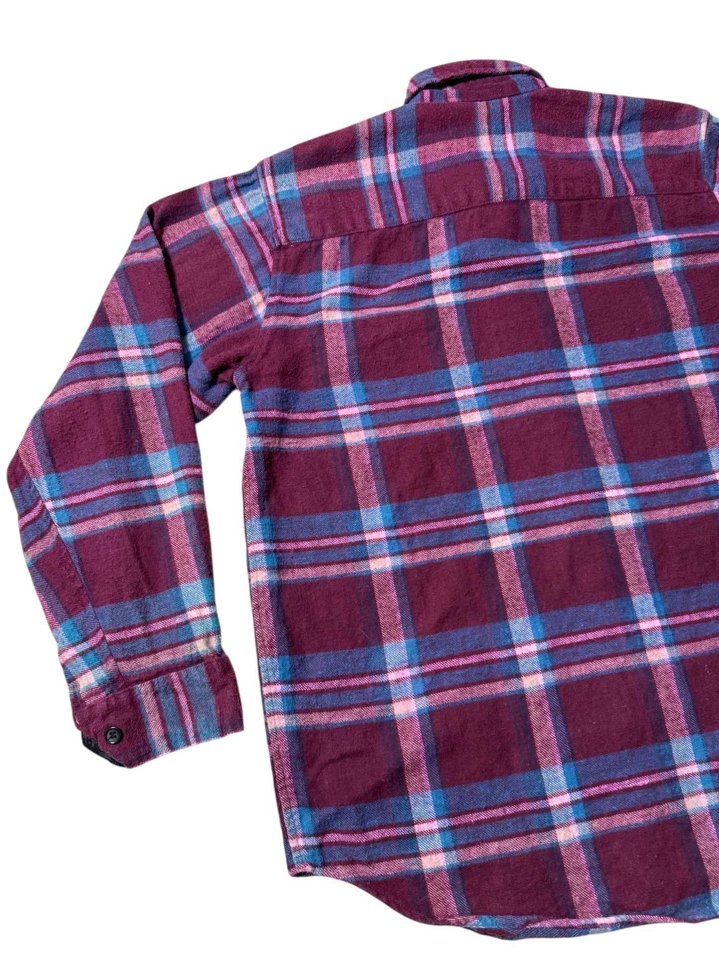 Vintage 1990s Five Brother Plaid Flannel Shirt Heavyweight Workwear