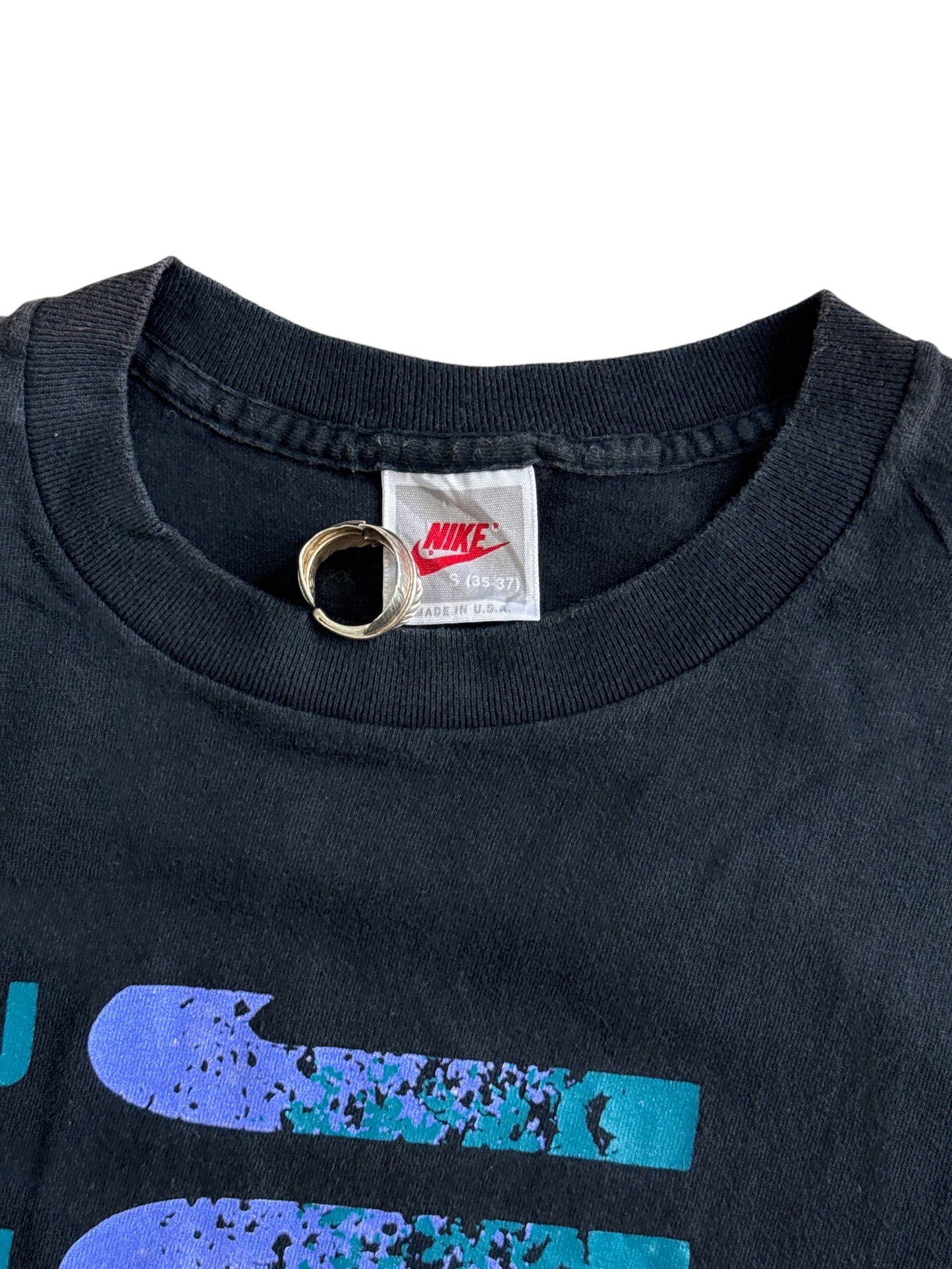 Vintage Nike Just Do It Vertical Logo Tshirt Made In USA
