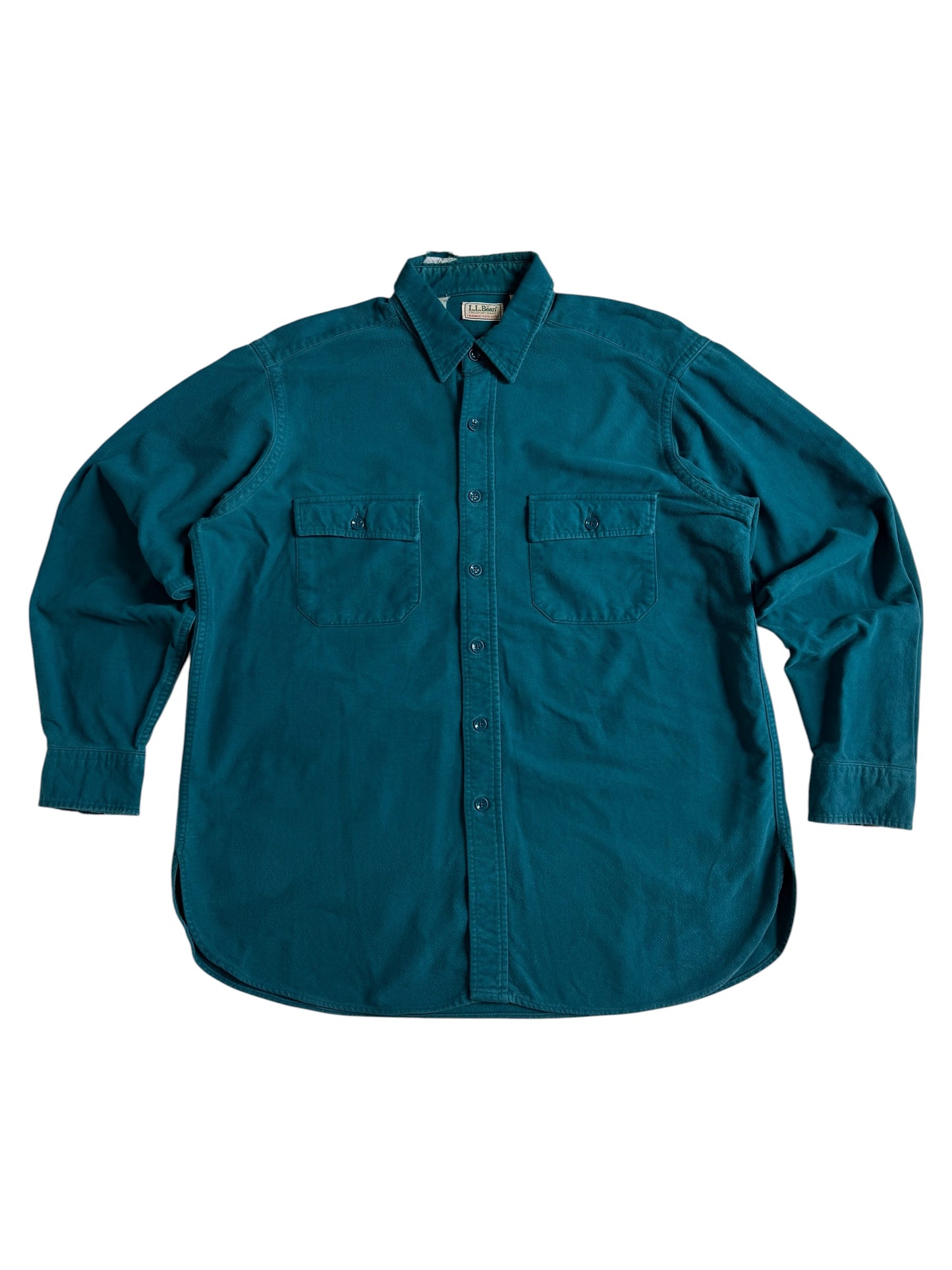 Vintage 80s-90s LL Bean Chamois Cloth Shirt Made in USA
