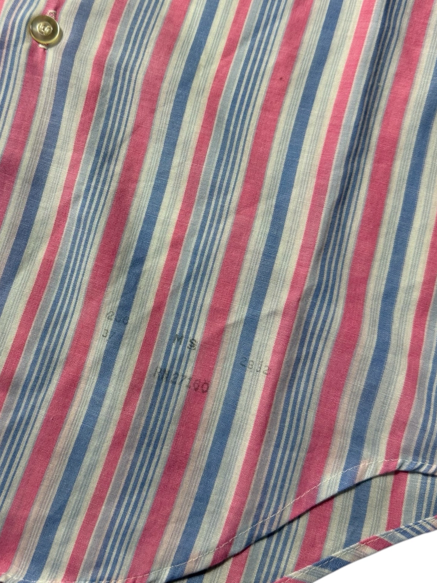 Vintage 1970s–80s Beeline Permanent Press Stripe Shirt Made In Usa