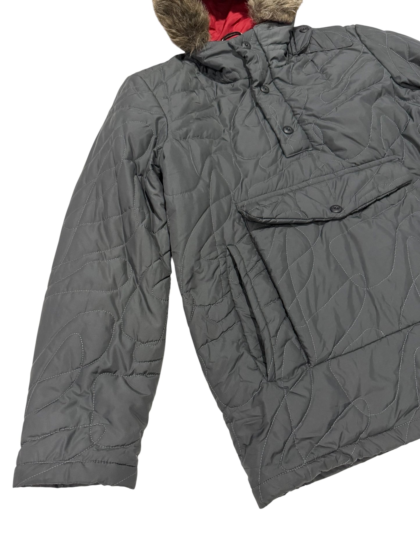 Jean Paul Gassa Made in Italy Quilted Hooded Anorak Jacket Gorpcore Outdoor