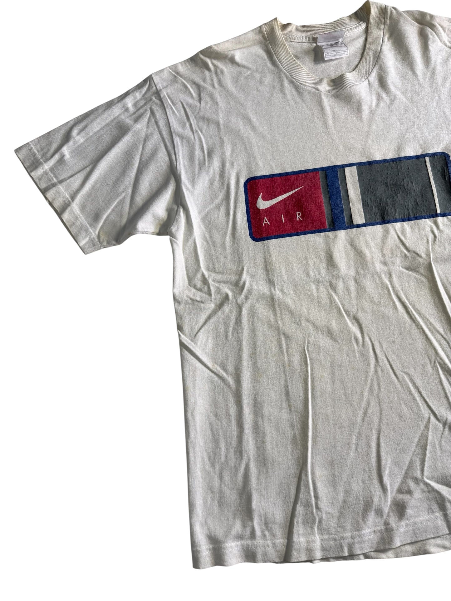 Vintage Nike Air Block Logo Tshirt Made In USA