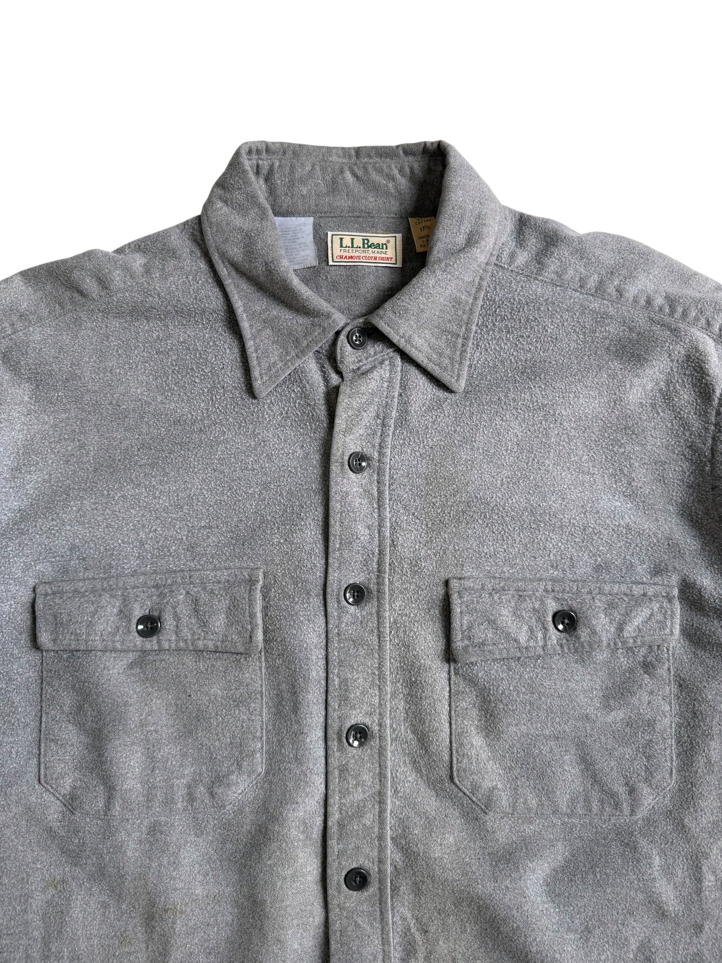Vintage 80s-90s LL Bean Chamois Cloth Shirt Made in USA