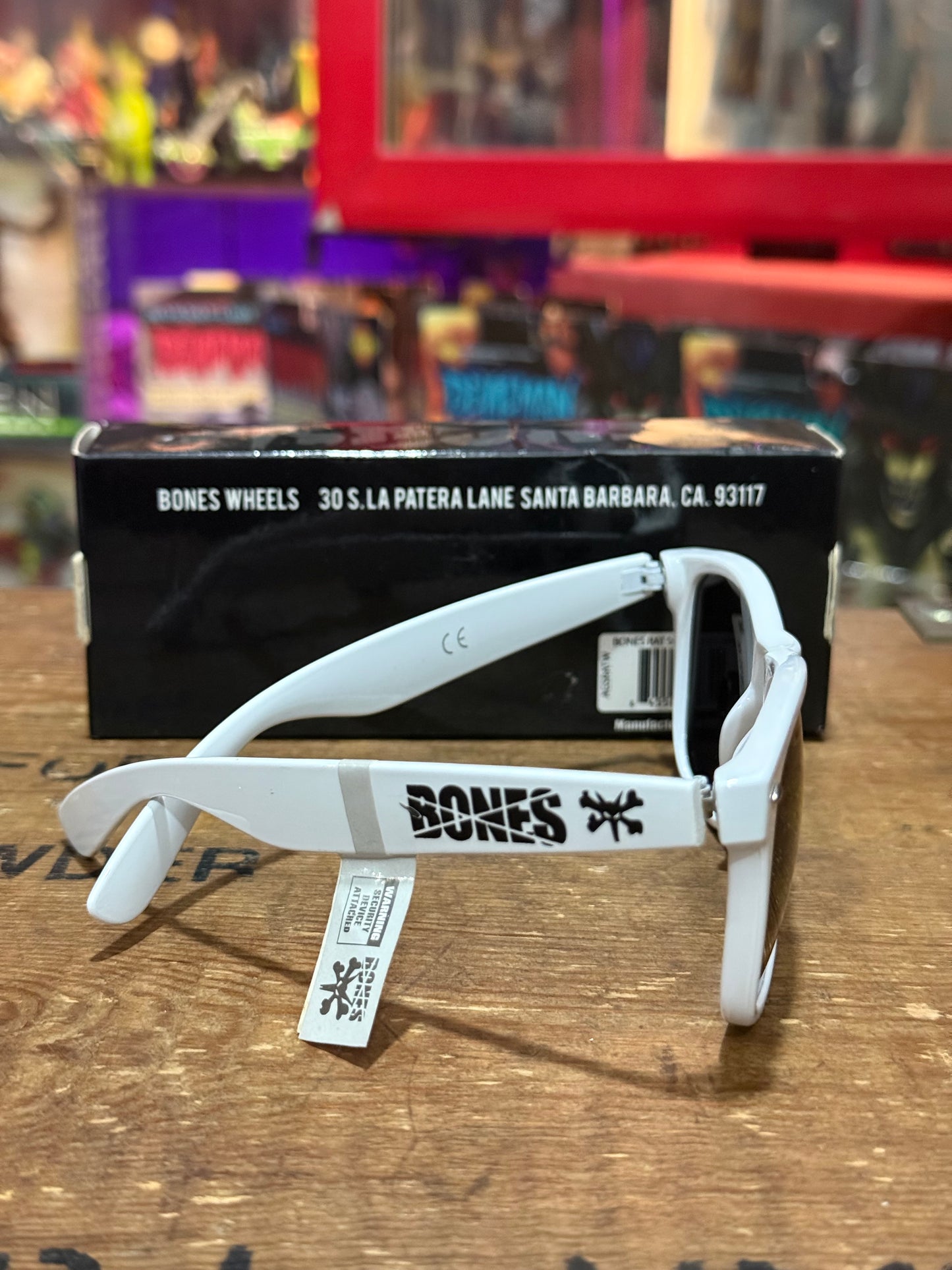 Deadstock Bones Wheels Rat Sunglasses White NOS UV Protection