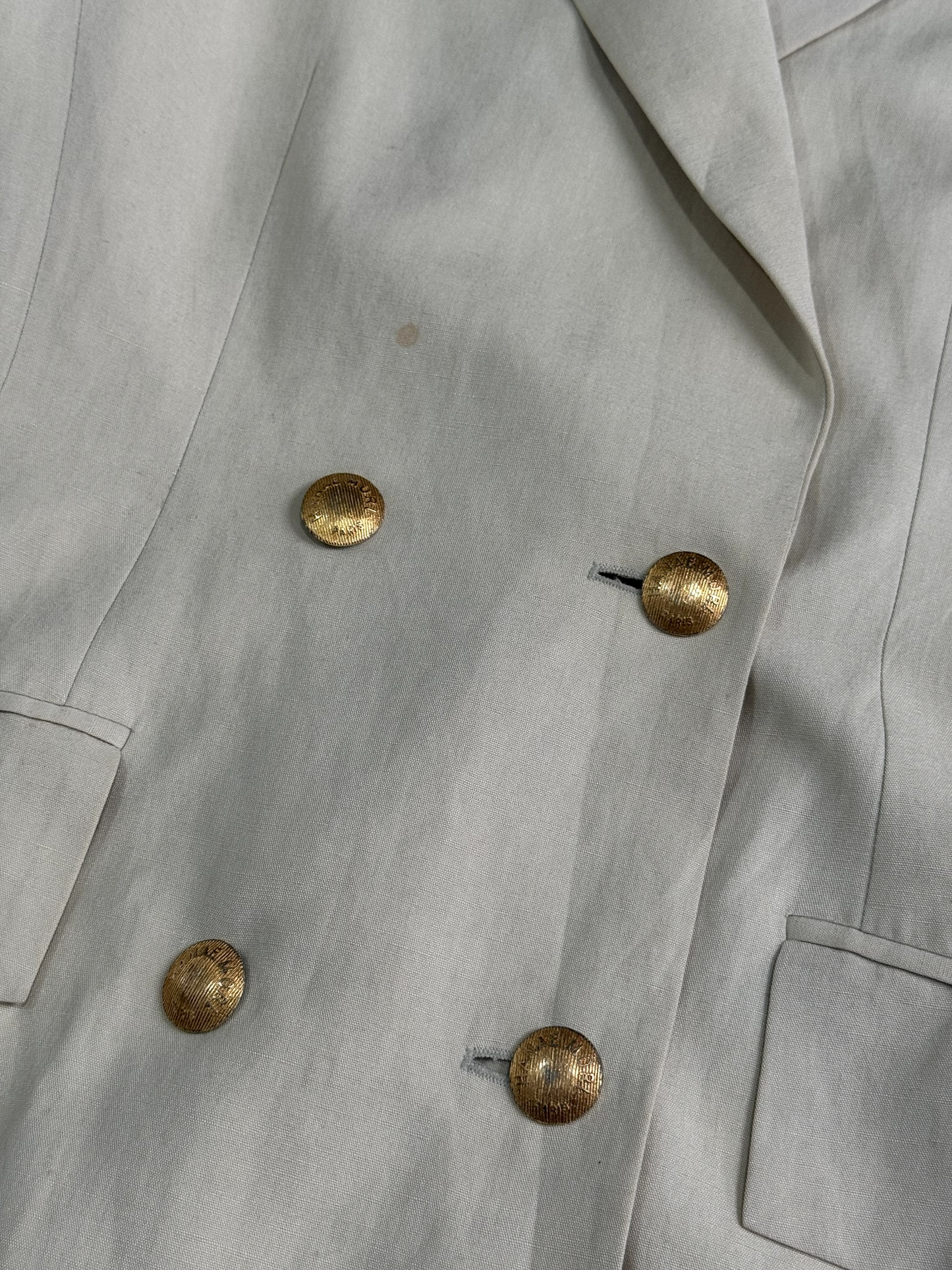 Vintage Hanae Mori Paris Cashmere & Week-End Double Breasted Blazer Jacket