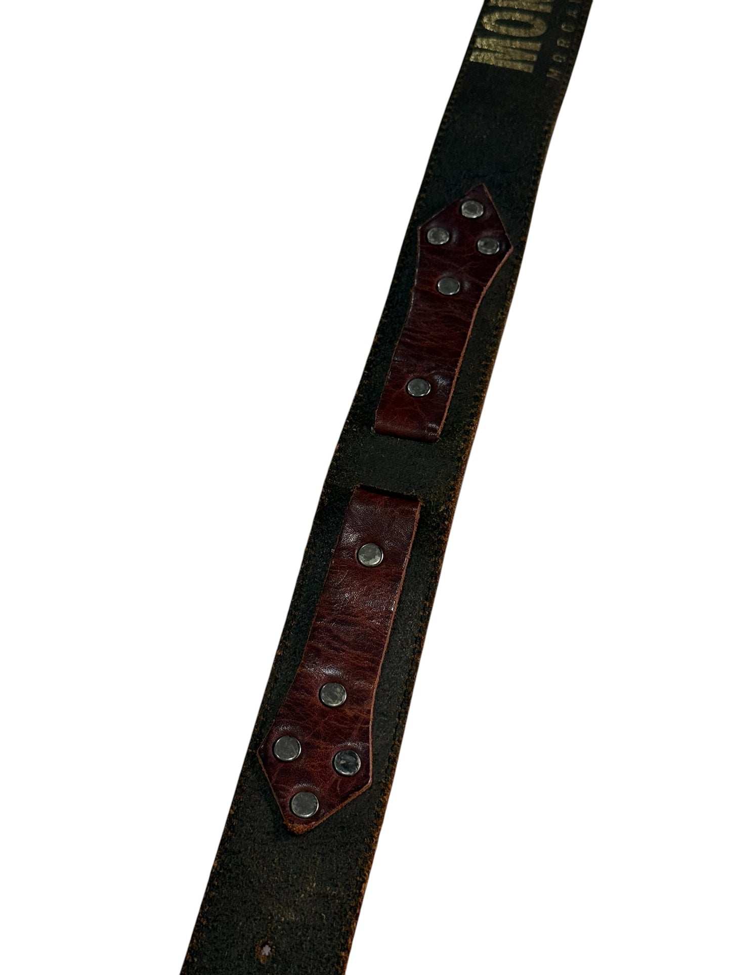 Vintage Morgan Homme Distressed Leather Belt