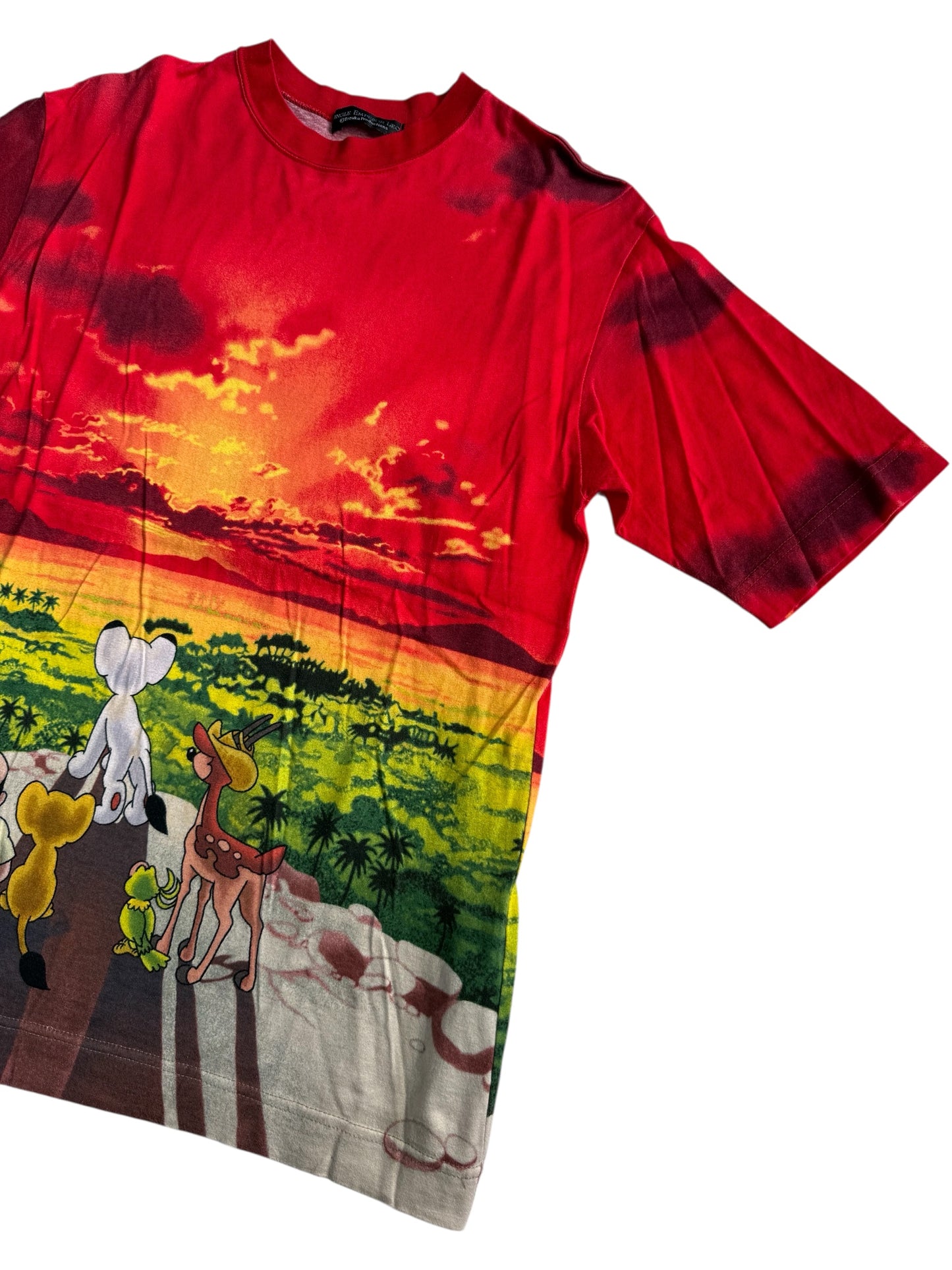 Vintage Jungle Emperor Leo Anime Tshirt Tezuka Lion King Kimba All Over Print