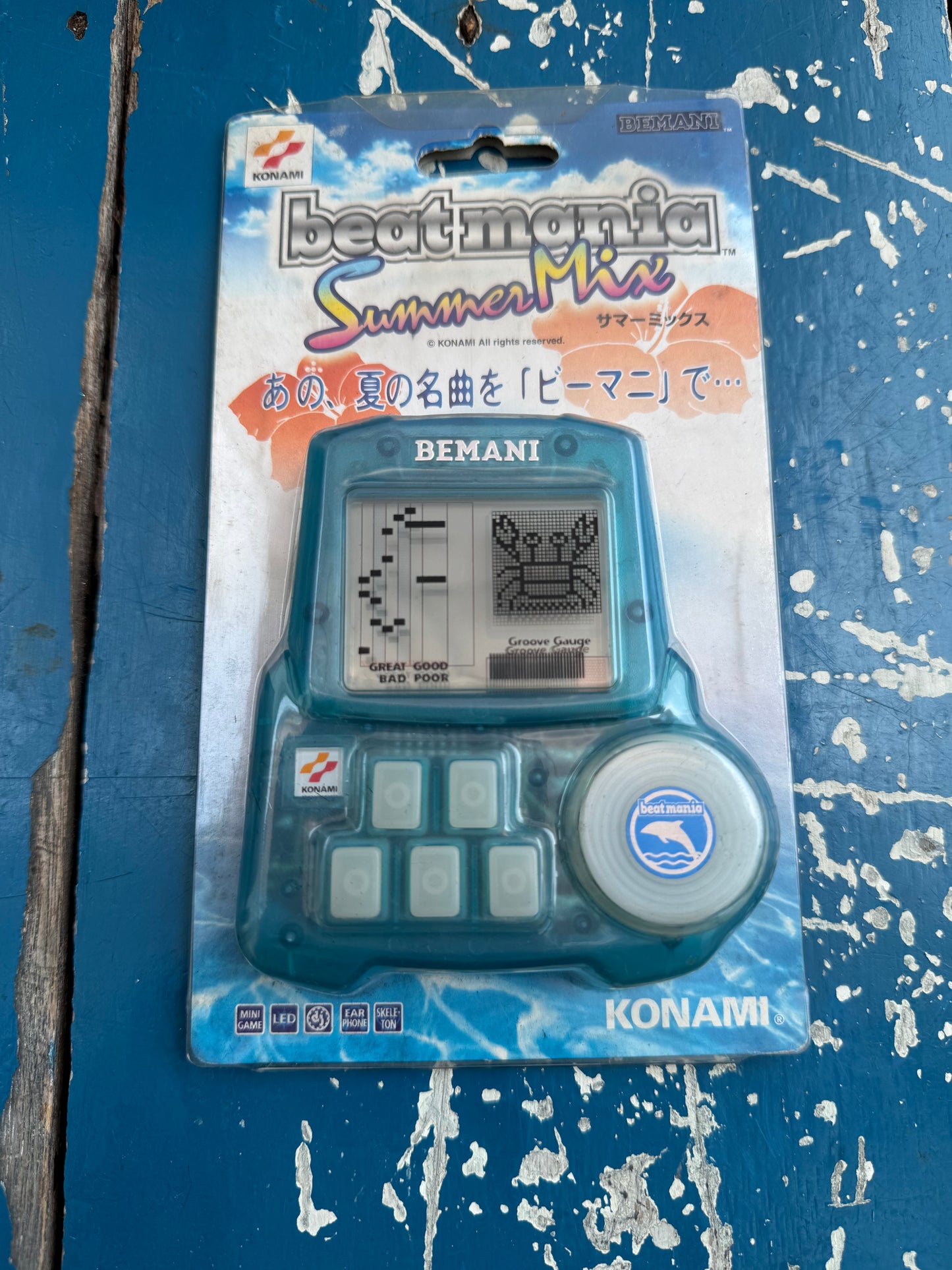 Vintage Konami Beatmania Summer Mix BEMANI Pocket Mini Game Japan