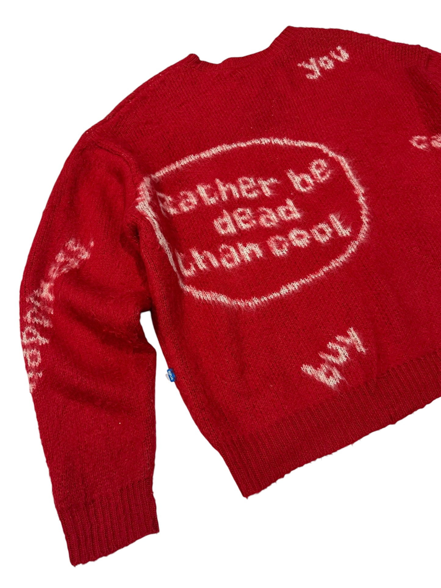 Ciaopanic Kurt Cobain Quote Sweater Red Nirvana Life Fucks Us All