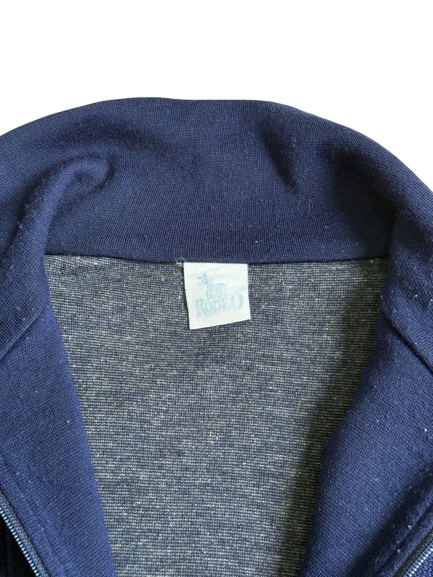 Vintage 1980s Rodeo Geometric Knit Track Jacket