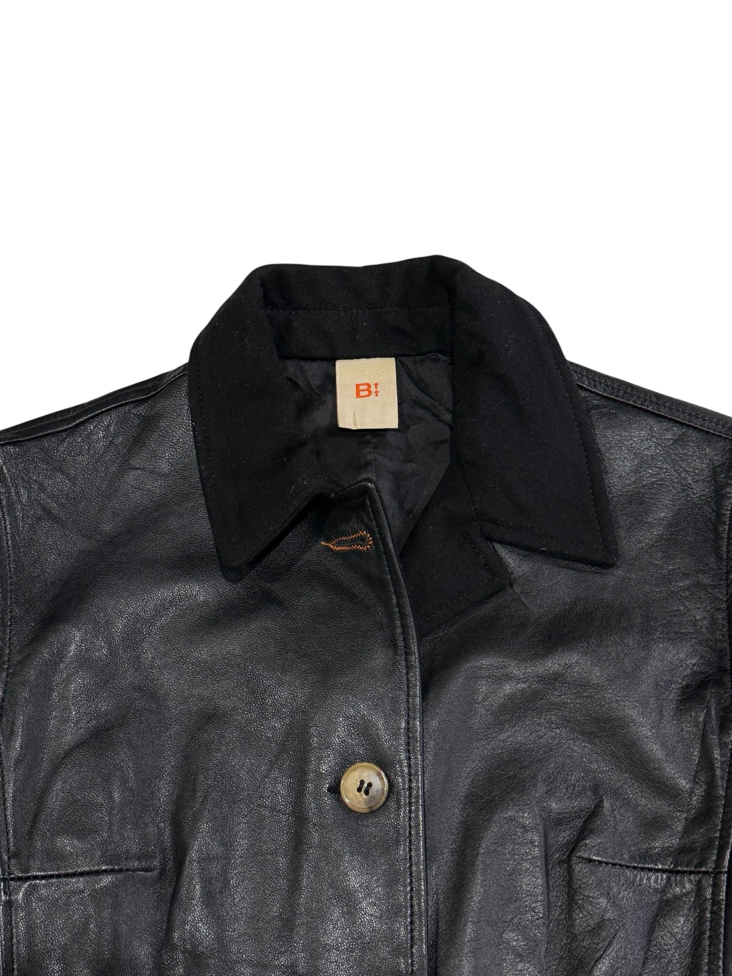 Italian Leather Womens Jacket Fitted Coat
