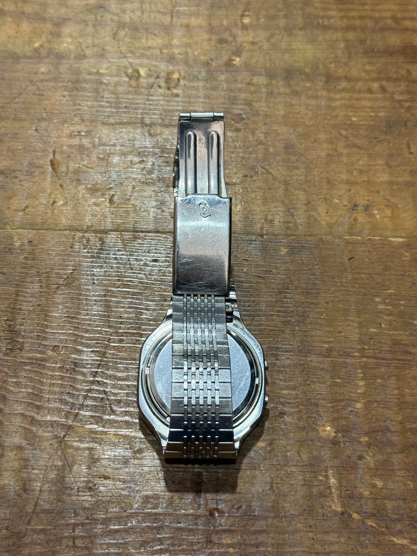 Vintage Casio Casiotron S-14 Japan Watch Junk Not Working For Parts