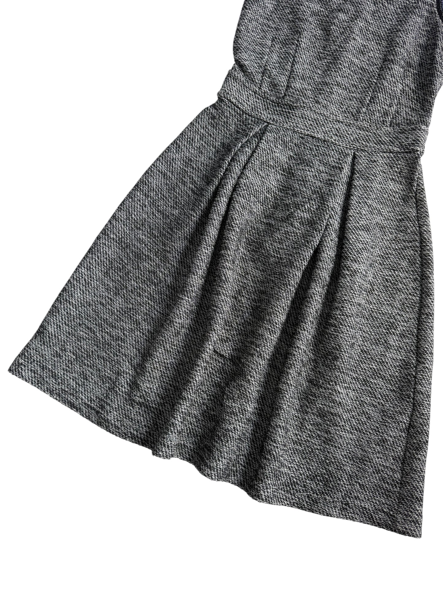 Max&Co Max Mara Black White Textured Knit Dress