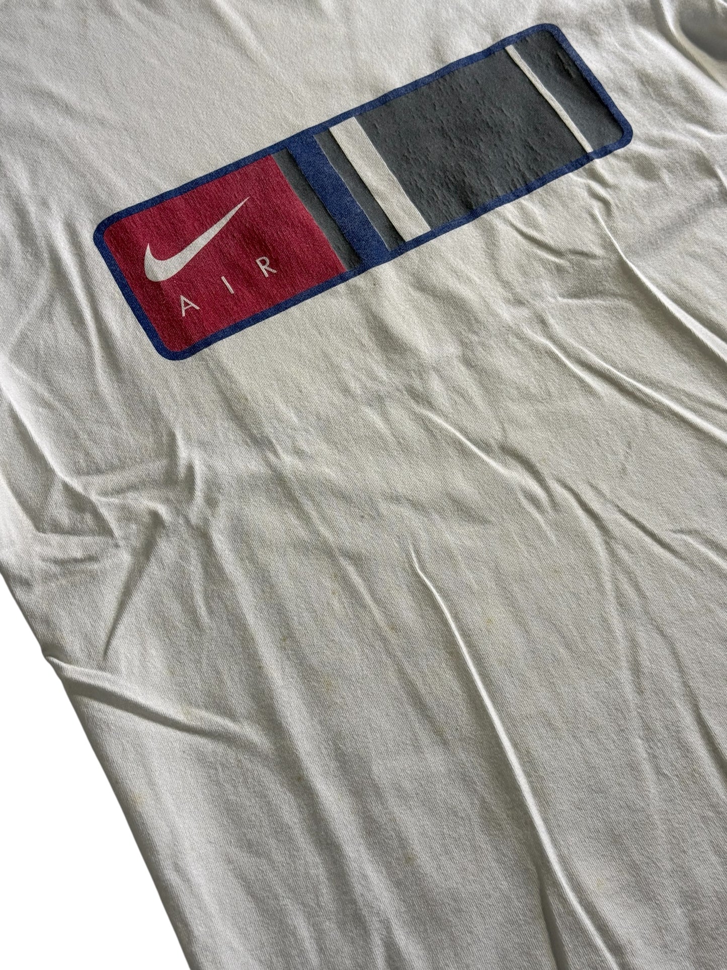 Vintage Nike Air Block Logo Tshirt Made In USA