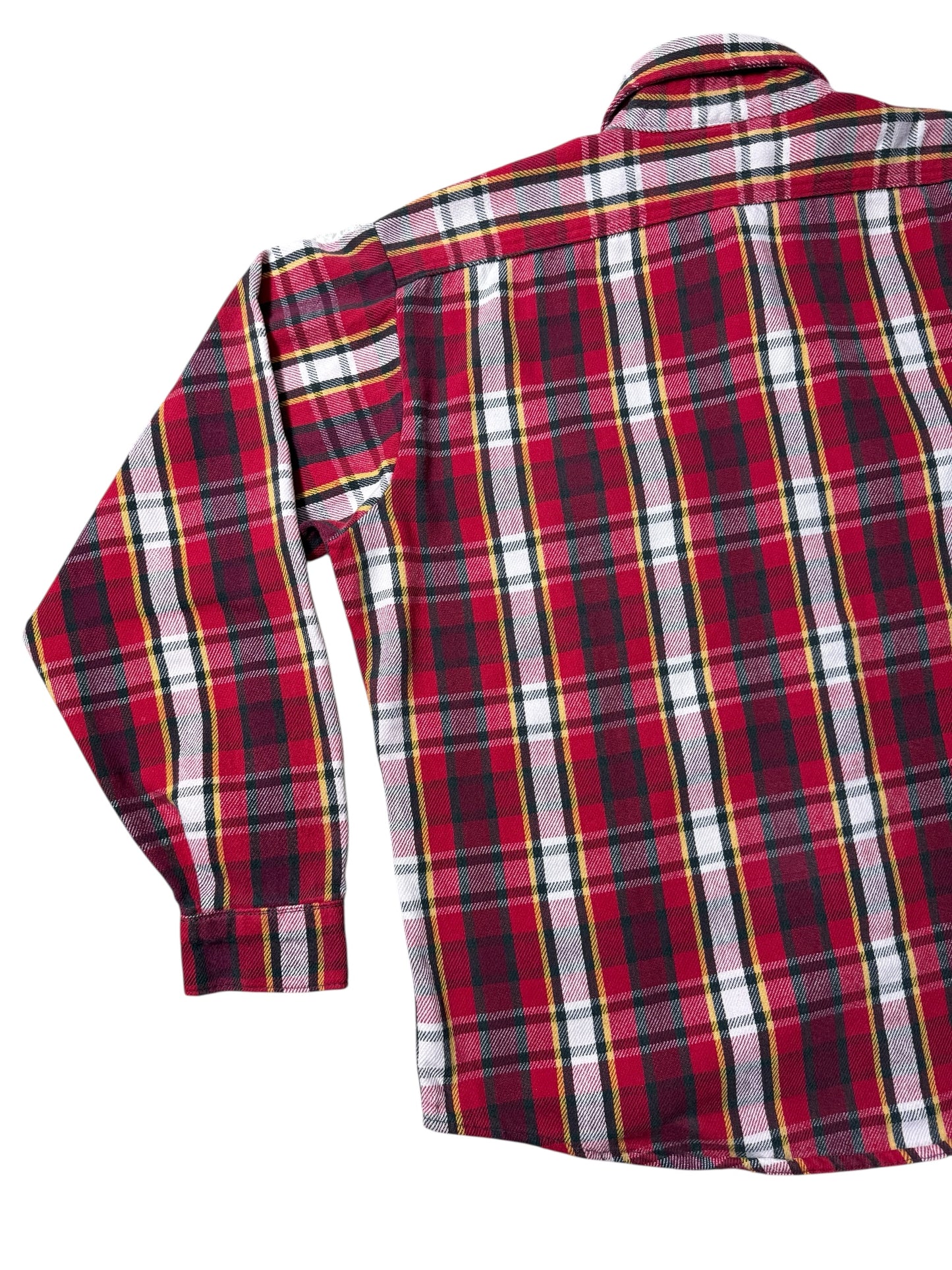 Vintage 1990s Five Brother Plaid Flannel Shirt Heavyweight Workwear