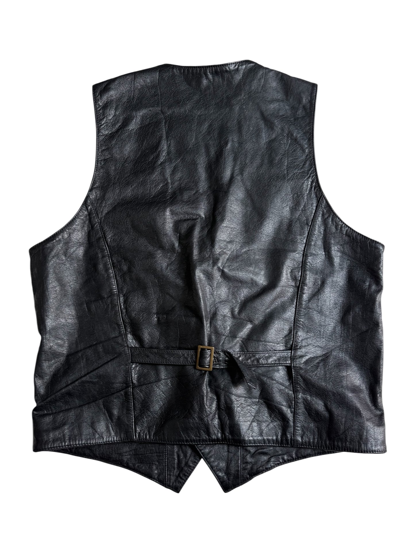 Vintage Vario Max Black Leather Vest