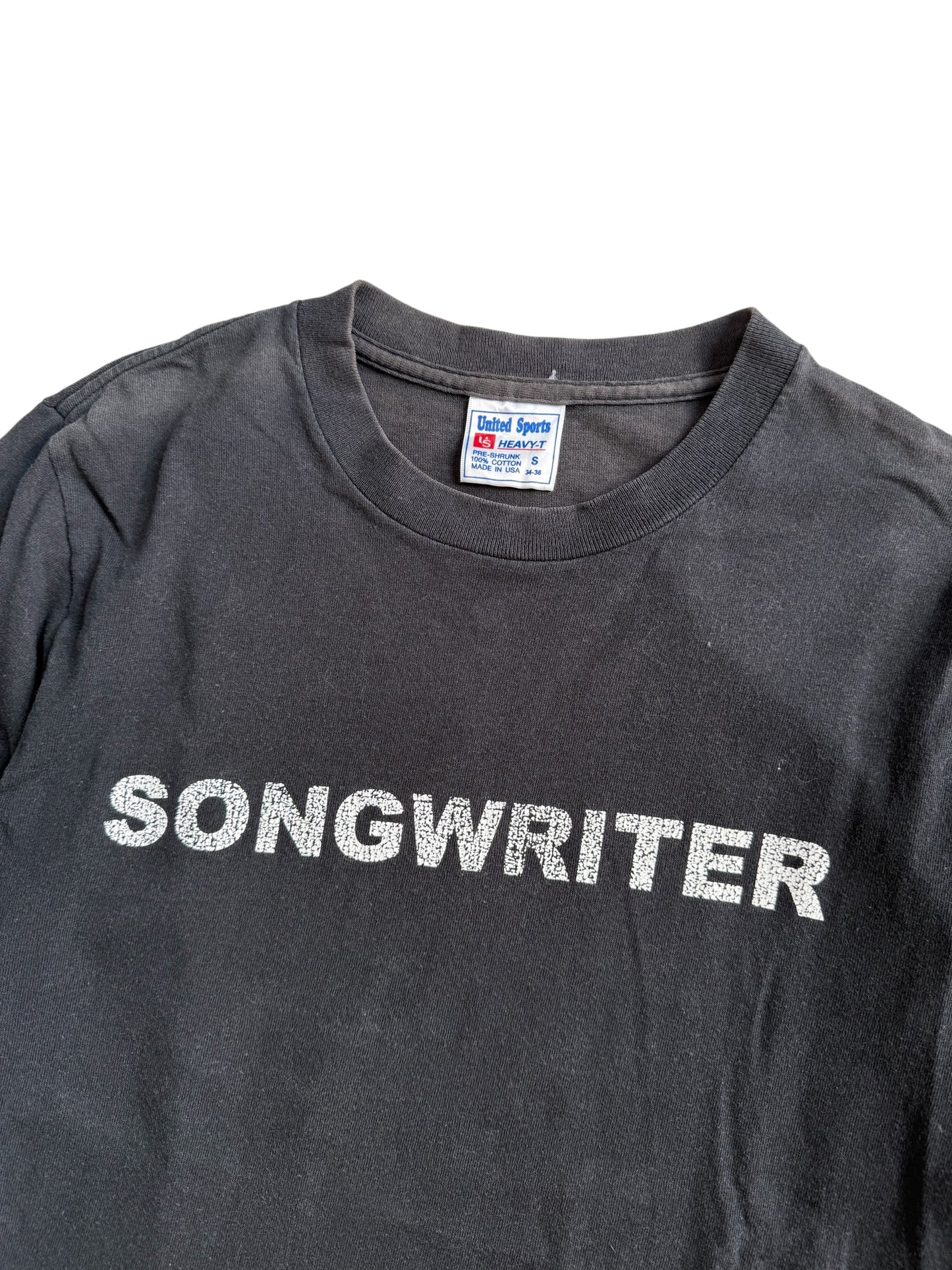 Vintage SONGWRITER Tshirt As Seen Worn By Thom Yorke Radiohead