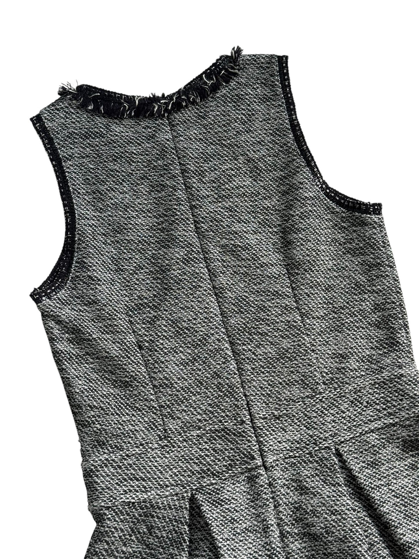 Max&Co Max Mara Black White Textured Knit Dress