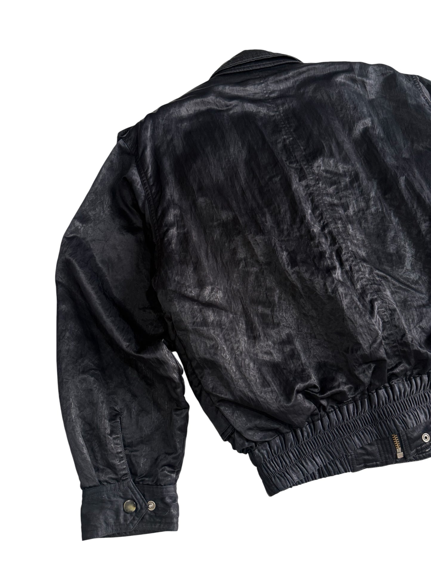 Vintage 80s 90s Japanese Multi Pocket Flight Bomber Jacket Removable Boa Liner