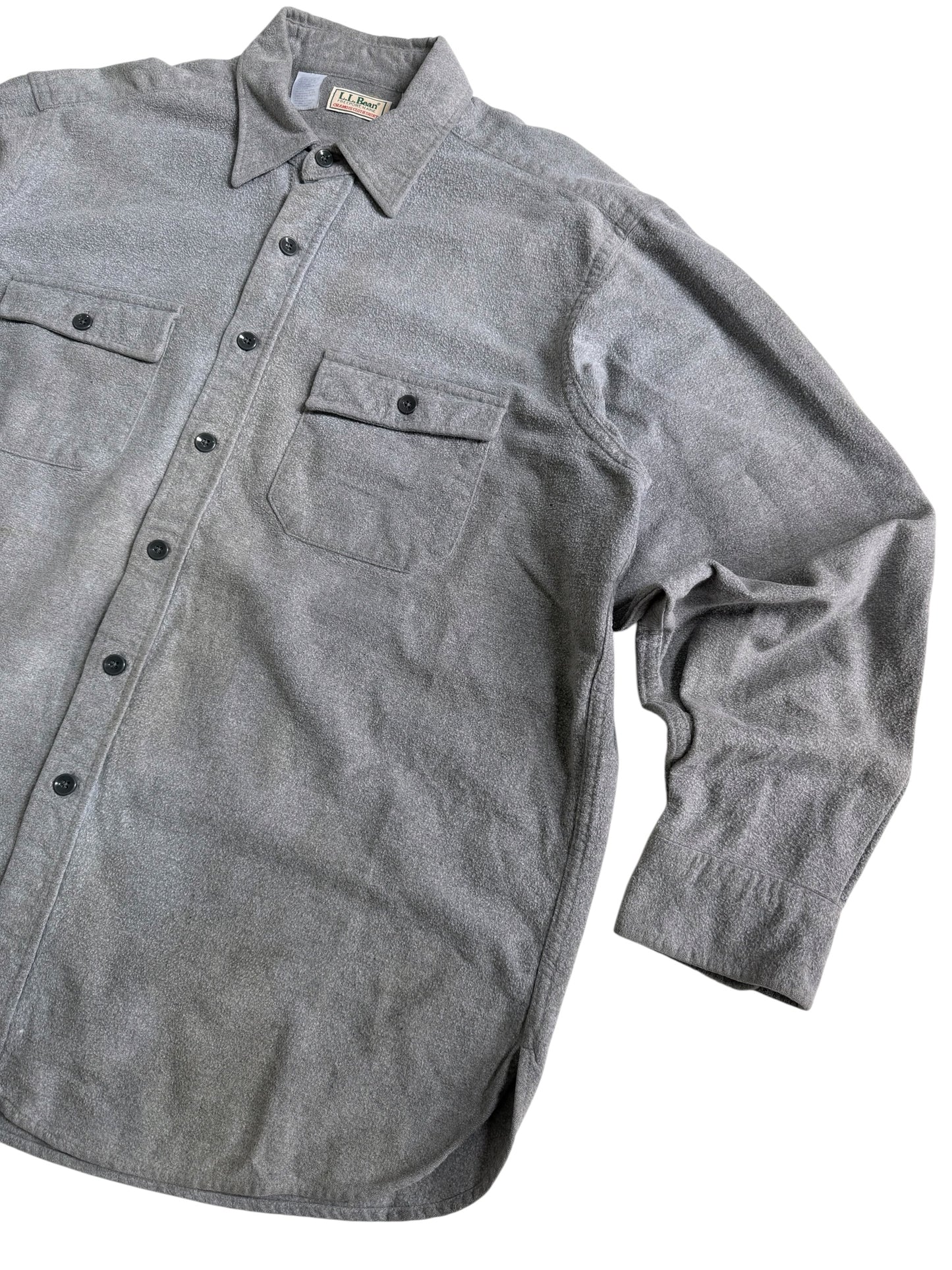 Vintage 80s-90s LL Bean Chamois Cloth Shirt Made in USA