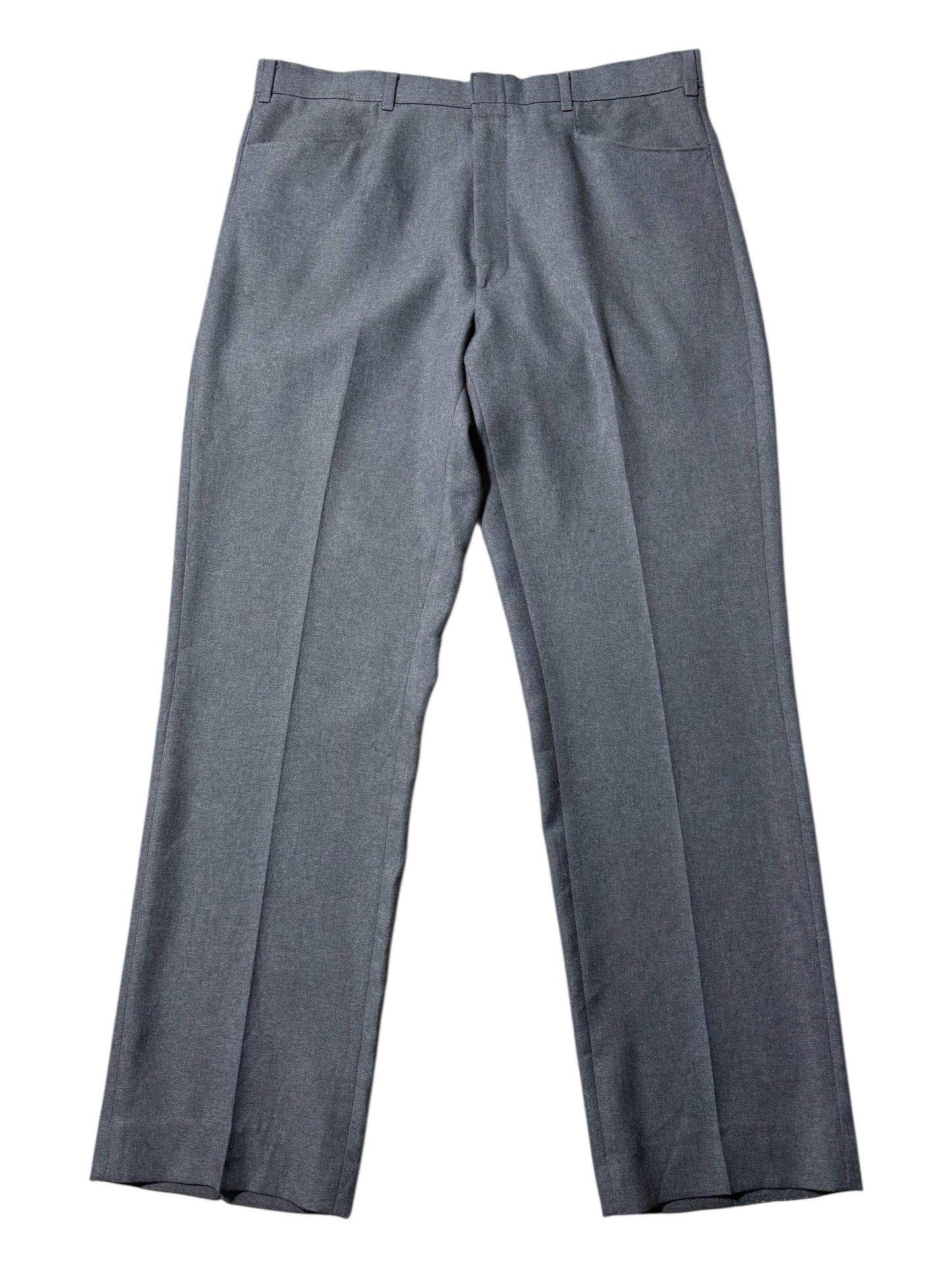 Vintage Levis Action Slacks Grey Dress Trousers Made In Usa