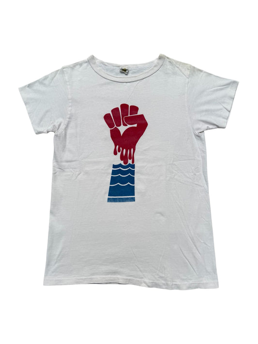 Vintage 1970s Fight Mart Protest Graphic Tshirt