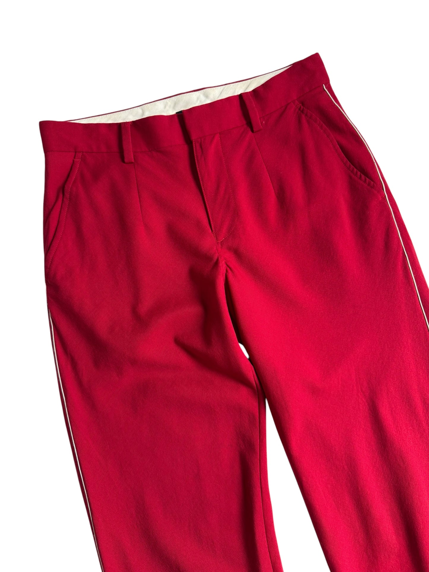 Undercover Japan Red Wool Trousers Slim Pants