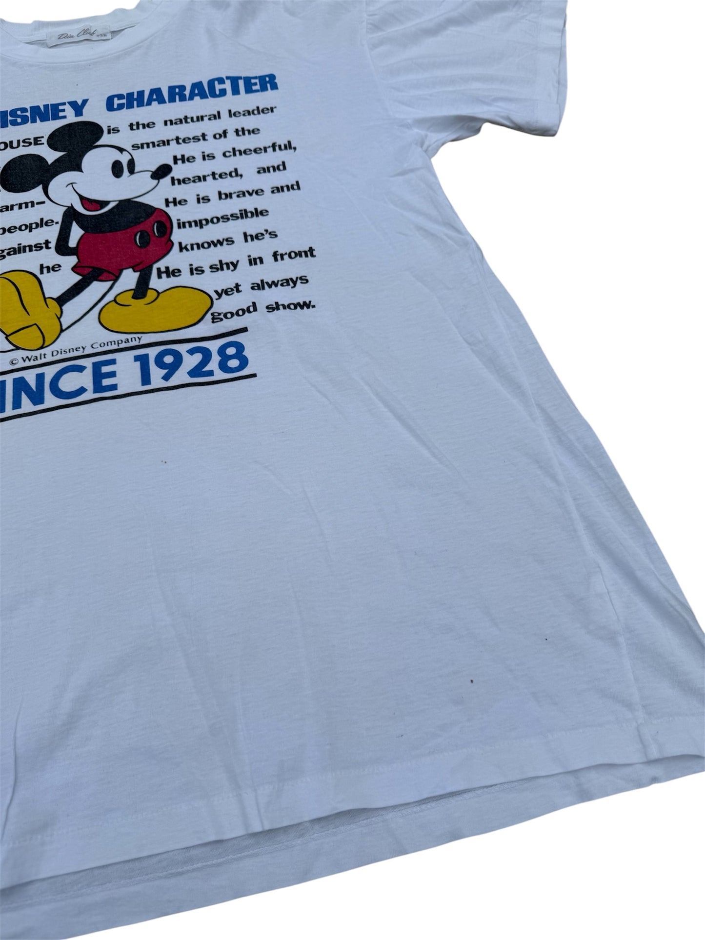Vintage Mickey Mouse Walt Disney Character Tshirt