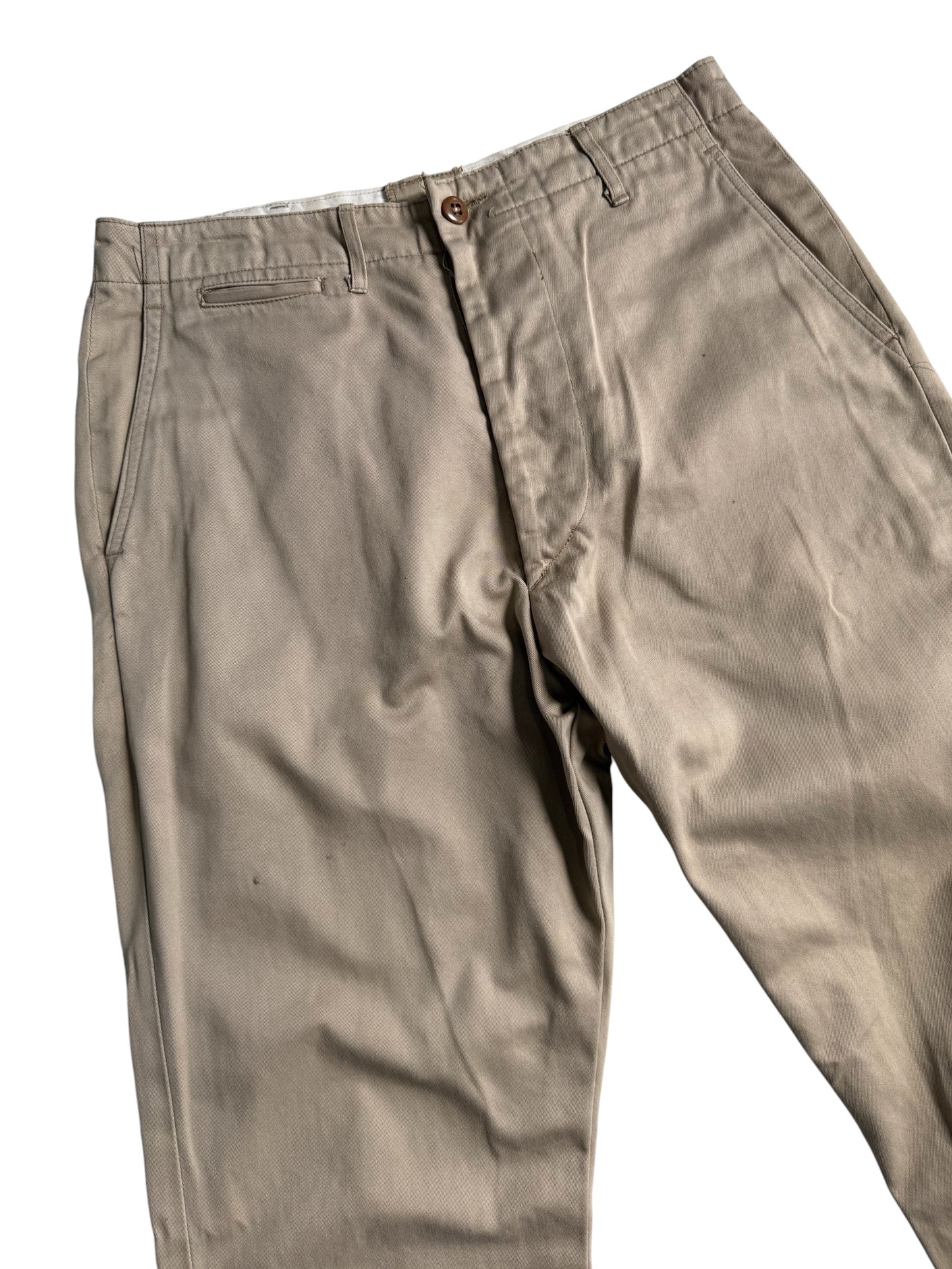 Vintage Toyo Enterprise Japan Military Chino Pants Khaki Beige Workwear Trousers