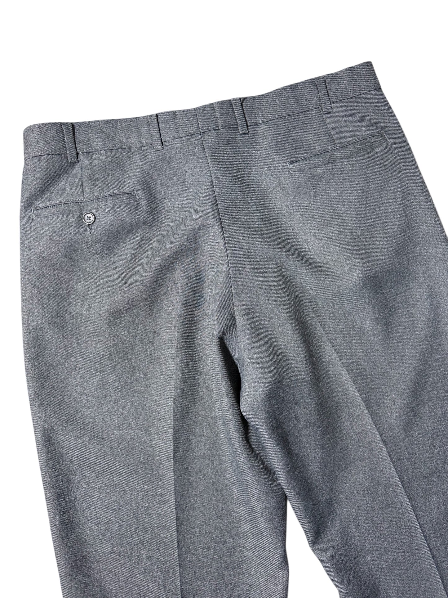 Vintage Levis Action Slacks Grey Dress Trousers Made In Usa