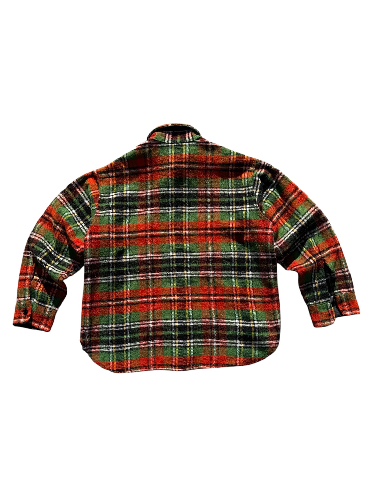 Vintage 1980s JC Penney Wool Blend Plaid Shirt Tartan Workwear